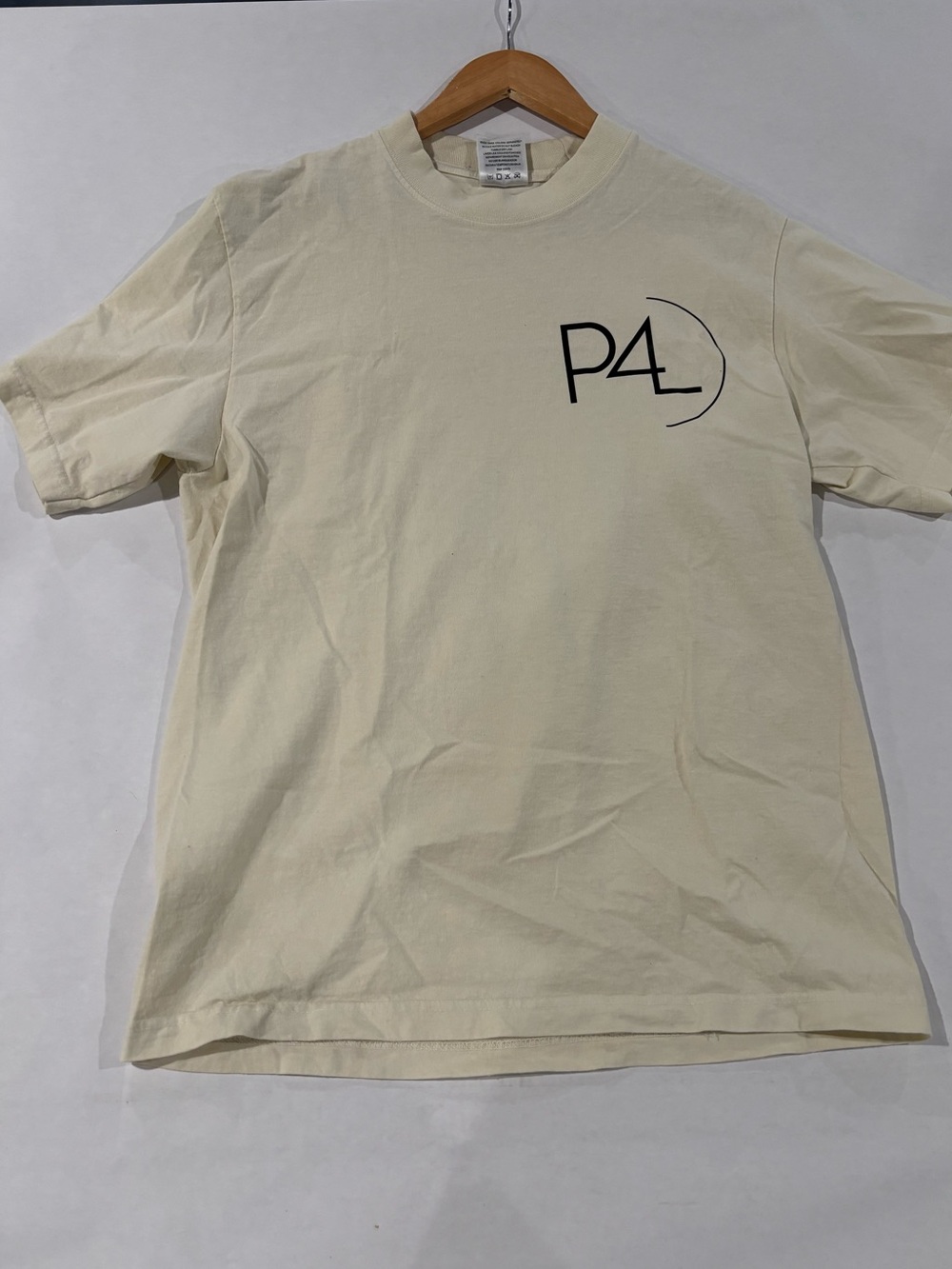 P4 Cream Graphic Short Sleeve Tee